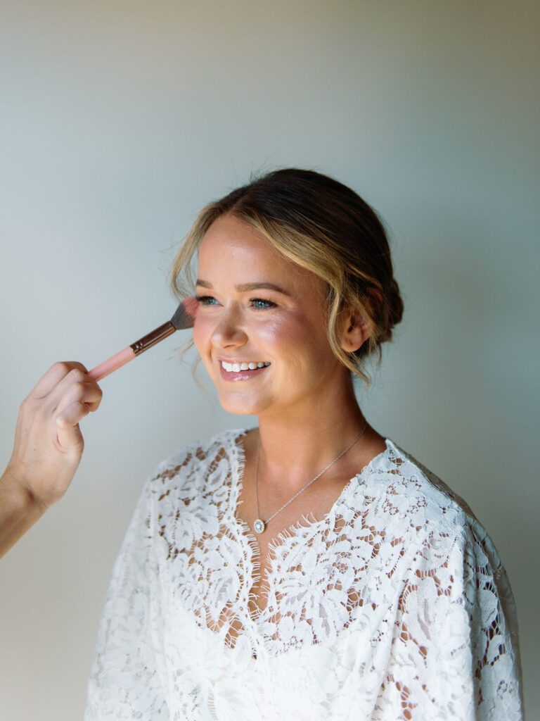 Big Sky wedding bride getting ready