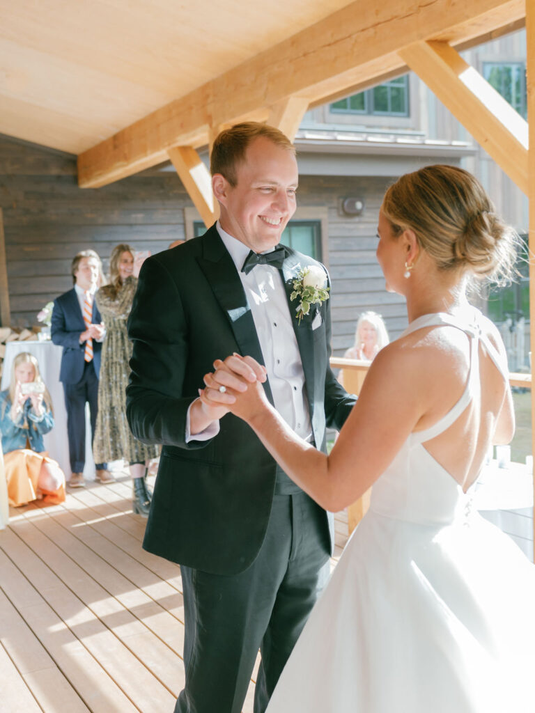 Big Sky wedding first dance