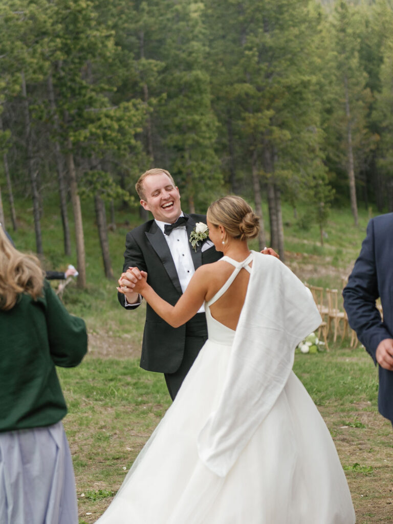 Big Sky wedding reception dancing3