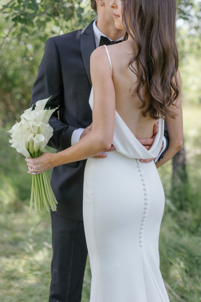 Foster Creek Farm Wedding Montana bridal dress detail