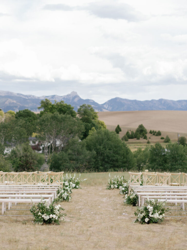 Foster Creek Farm Wedding ceremony decoration