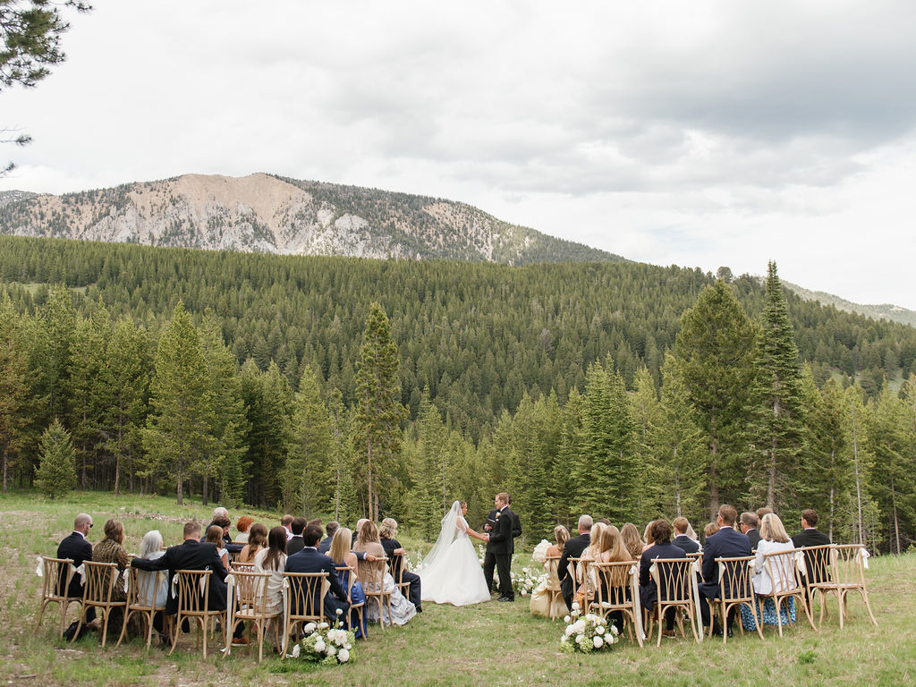 Montana Big Sky resort wedding ceremony